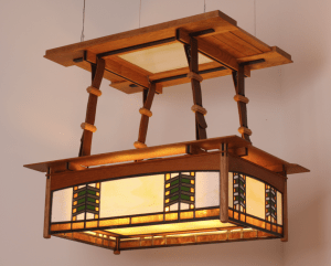 Mission ceiling lamp